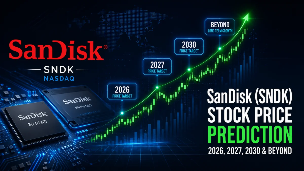 SanDisk SNDK stock price chart 2026