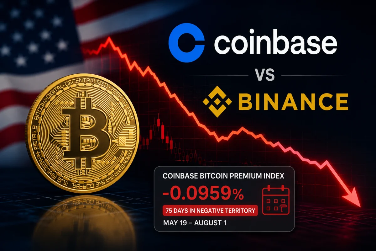 Coinbase Bitcoin Premium Stays Negative for Record 75 Days